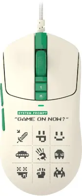 Мышь проводная A4Tech Bloody W72 Ultra Pixels Green рисунок/бежевый/зеленый, 20000 dpi, USB, кнопки - 7 