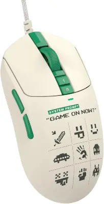 Мышь проводная A4Tech Bloody W72 Ultra Pixels Green рисунок/бежевый/зеленый, 20000 dpi, USB, кнопки - 7 