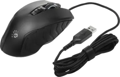 Мышь проводная A4Tech Bloody J95s черный, 8000 dpi, USB, кнопки - 9 