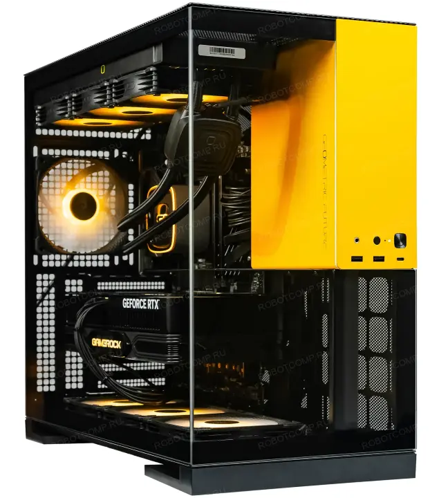 Игровой компьютер Зевс 3.0 Aqua Black/Yellow