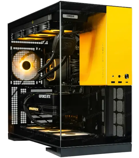 Игровой компьютер Зевс 3.0 Aqua Black/Yellow