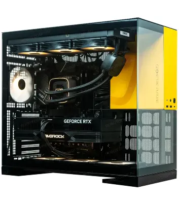 Игровой компьютер Зевс 3.0 Aqua Black/Yellow