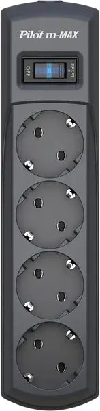 Сетевой фильтр Pilot m-MAX 5м серый