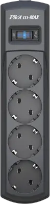 Сетевой фильтр Pilot m-MAX 5м серый