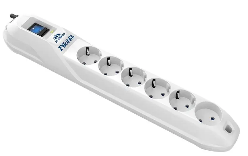 Сетевой фильтр Pilot GL 3м белый