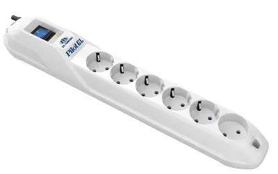 Сетевой фильтр Pilot GL 3м белый