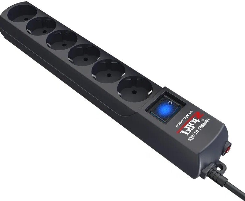 Сетевой фильтр ZIS Pilot S 3м серый