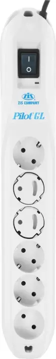 Сетевой фильтр Pilot GL 1.8м белый