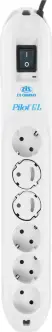 Сетевой фильтр Pilot GL 1.8м белый
