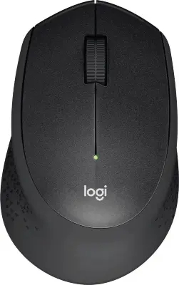 Мышь беспроводная Logitech M330 SILENT PLUS черный, 1000 dpi, радиоканал, USB, кнопки - 3