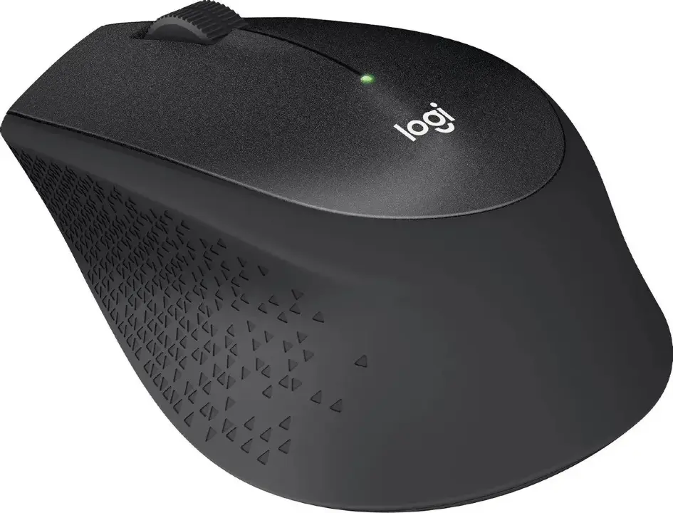 Мышь беспроводная Logitech M330 SILENT PLUS черный, 1000 dpi, радиоканал, USB, кнопки - 3