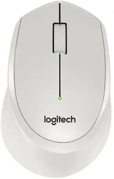 Мышь беспроводная Logitech M330 SILENT PLUS белый, 1000 dpi, радиоканал, USB, кнопки - 3 