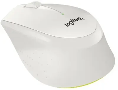 Мышь беспроводная Logitech M330 SILENT PLUS белый, 1000 dpi, радиоканал, USB, кнопки - 3 