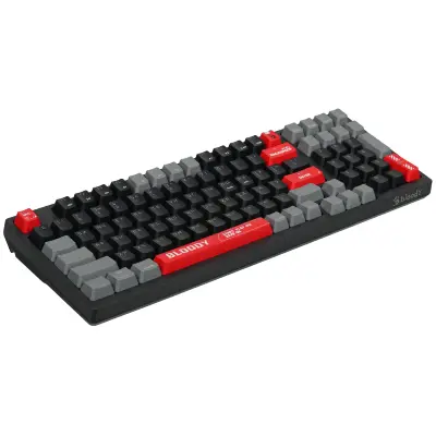 Клавиатура беспроводная механическая A4Tech Bloody WS98 USB черный/серый