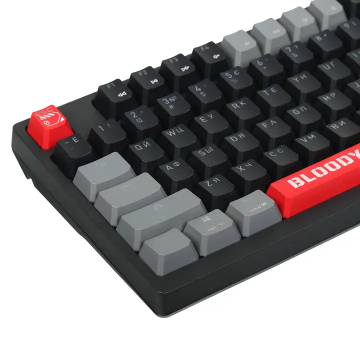 Клавиатура беспроводная механическая A4Tech Bloody WS98 USB черный/серый