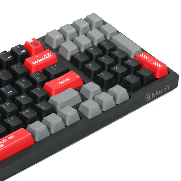 Клавиатура беспроводная механическая A4Tech Bloody WS98 USB черный/серый