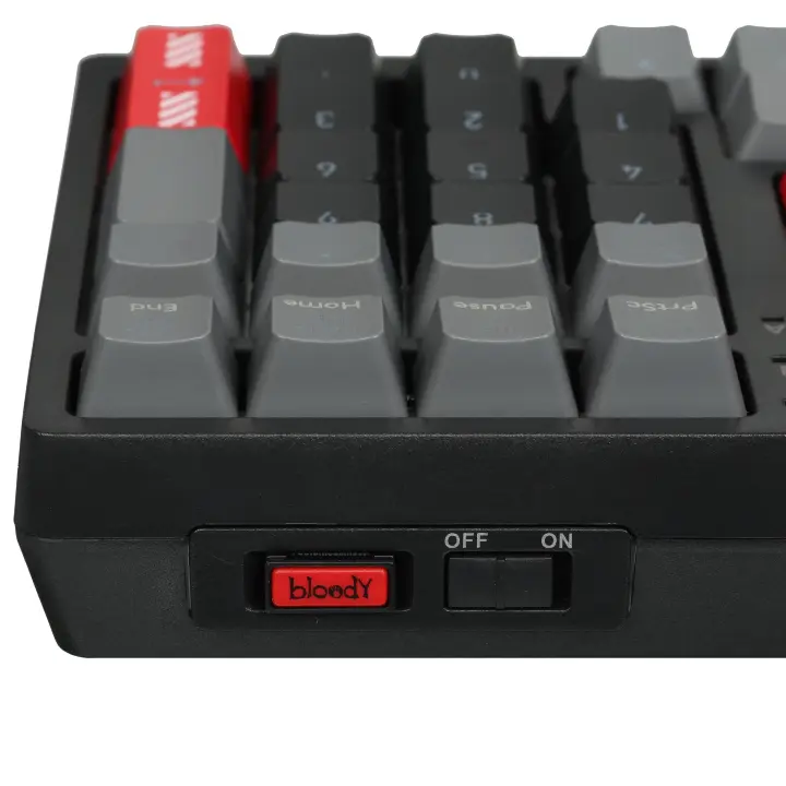 Клавиатура беспроводная механическая A4Tech Bloody WS98 USB черный/серый