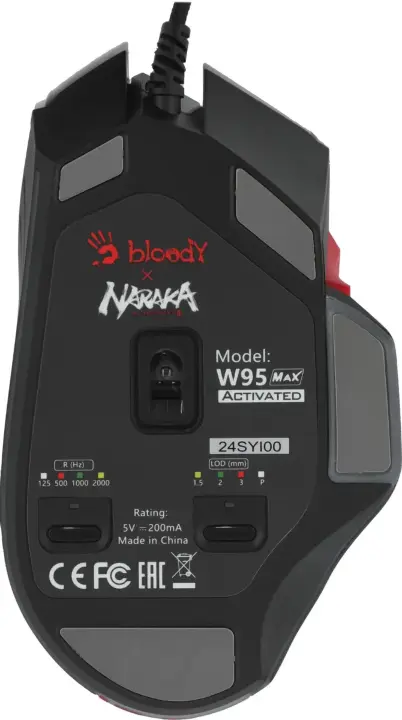 Мышь проводная A4TECH Bloody W95 Max Naraka