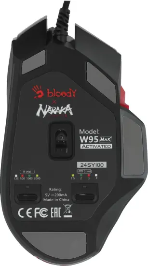 Мышь проводная A4TECH Bloody W95 Max Naraka