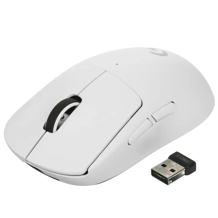 Мышь беспроводная Logitech G PRO X SUPERLIGHT белый, 25600 dpi, радиоканал, USB, кнопки - 5