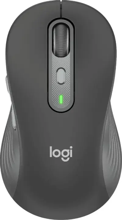 Мышь беспроводная Logitech M750 L Large графитовый, 4000 dpi, радиоканал, Bluetooth, USB, кнопки - 5