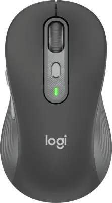 Мышь беспроводная Logitech M750 L Large графитовый, 4000 dpi, радиоканал, Bluetooth, USB, кнопки - 5