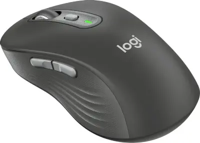Мышь беспроводная Logitech M750 L Large графитовый, 4000 dpi, радиоканал, Bluetooth, USB, кнопки - 5