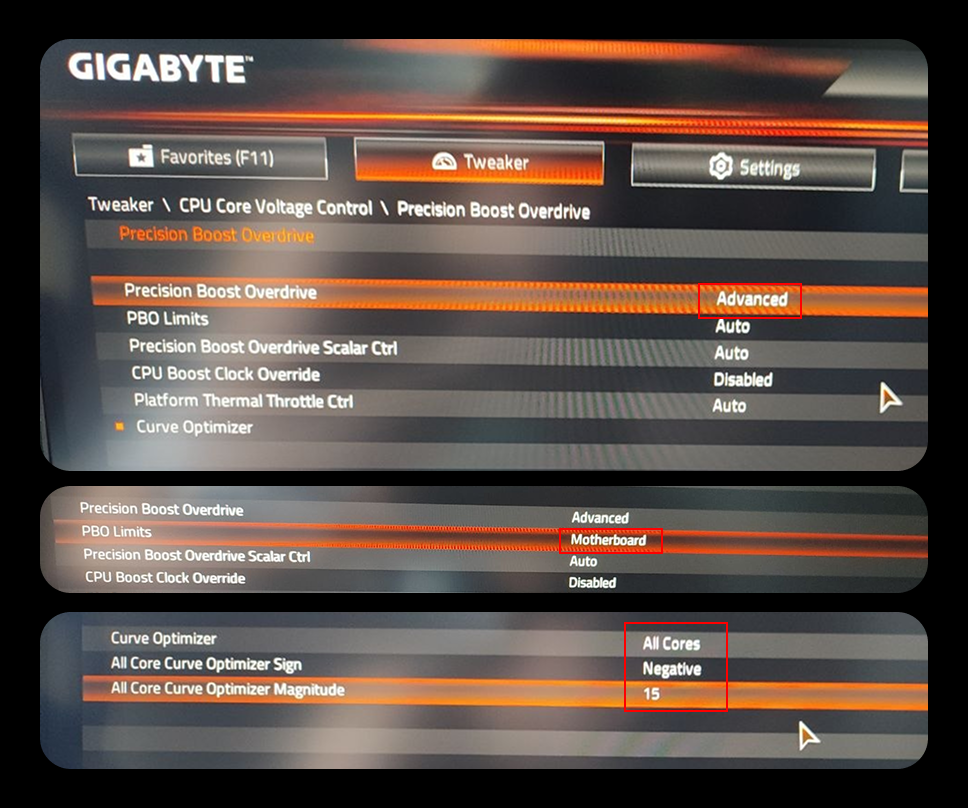 Настройка PBO и Curve Optimizer в BIOS для AMD Ryzen