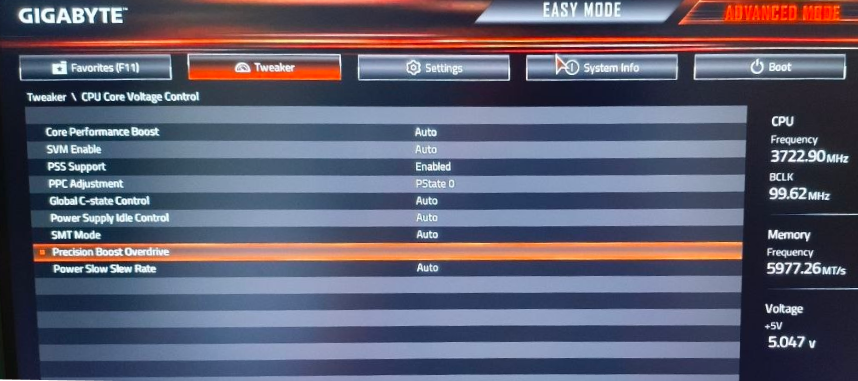 Раздел AMD Overclocking в BIOS